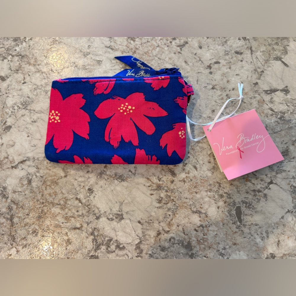 Vera Bradley Zip ID case Art Poppies NWT